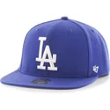 mutzen-flach-blau-snapback-der-los-angeles-dodgers-mlb-von-47-brand