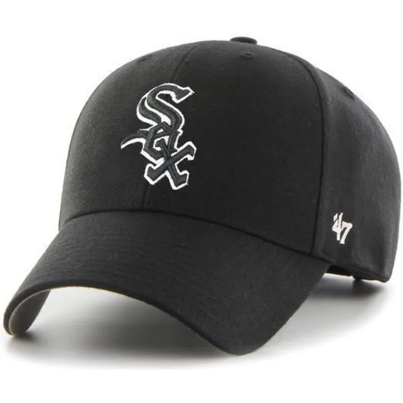 mutzen-gebogen-schwarz-snapback-der-chicago-white-sox-mlb-von-47-brand