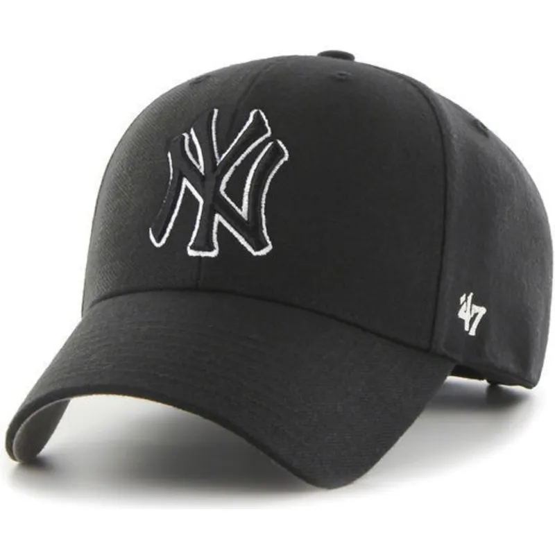 czarna-czapka-z-zakrzywionym-daszkiem-snapback-z-bialo-czarnym-logo-new-york-yankees-mlb-mvp-od-47-brand