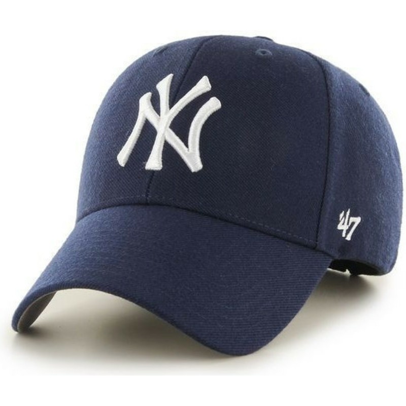 47-brand-curved-brim-mit-weissem-logo-new-york-yankees-mlb-mvp-snapback-cap-marineblau
