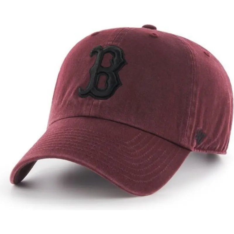 mutzen-gebogen-rot-verstellbares-band-granate-negro-der-boston-red-sox-mlb-von-47-brand