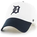 mutzen-gebogen-weiss-verstellbares-band-en-dos-tonos-der-detroit-tigers-mlb-von-47-brand