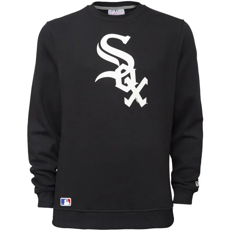 svart-crew-neck-troja-chicago-white-sox-mlb-fran-new-era