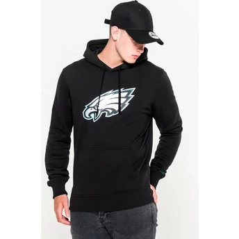 New Era Philadelphia Eagles NFL Pullover Hoodie Kapuzenpullover Sweatshirt schwarz
