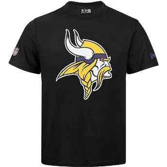 Czarna koszulka z krótkim rękawem Minnesota Vikings NFL od New Era