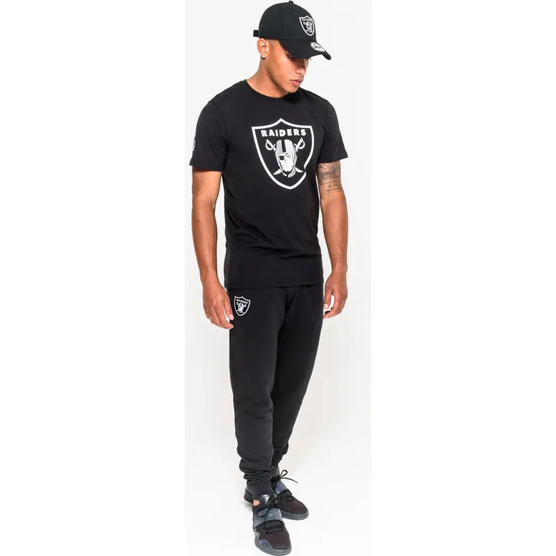 t-shirt-kurzarm-schwarz-de-der-las-vegas-raiders-nfl-von-new-era