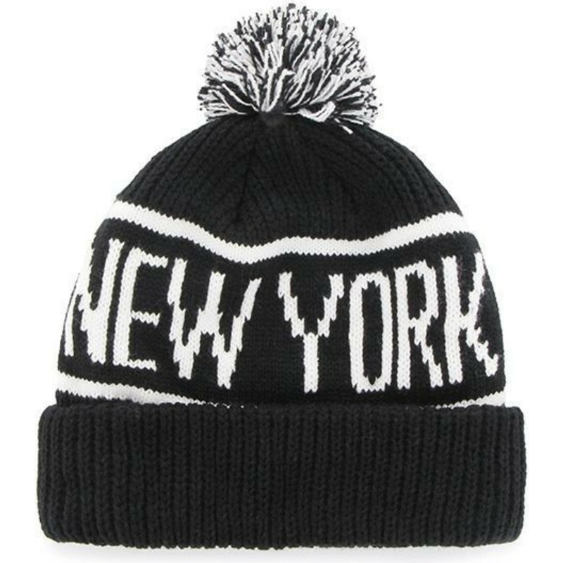 bonnet-noir-avec-pompon-new-york-yankees-mlb-calgary-47-brand