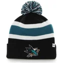mutzen-pompon-schwarz-der-san-jose-sharks-nhl-von-47-brand
