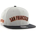 graue-flache-kappe-mit-san-francisco-giants-buchstaben-mlb-von-47-brand