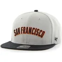 graue-flache-kappe-mit-san-francisco-giants-buchstaben-mlb-von-47-brand