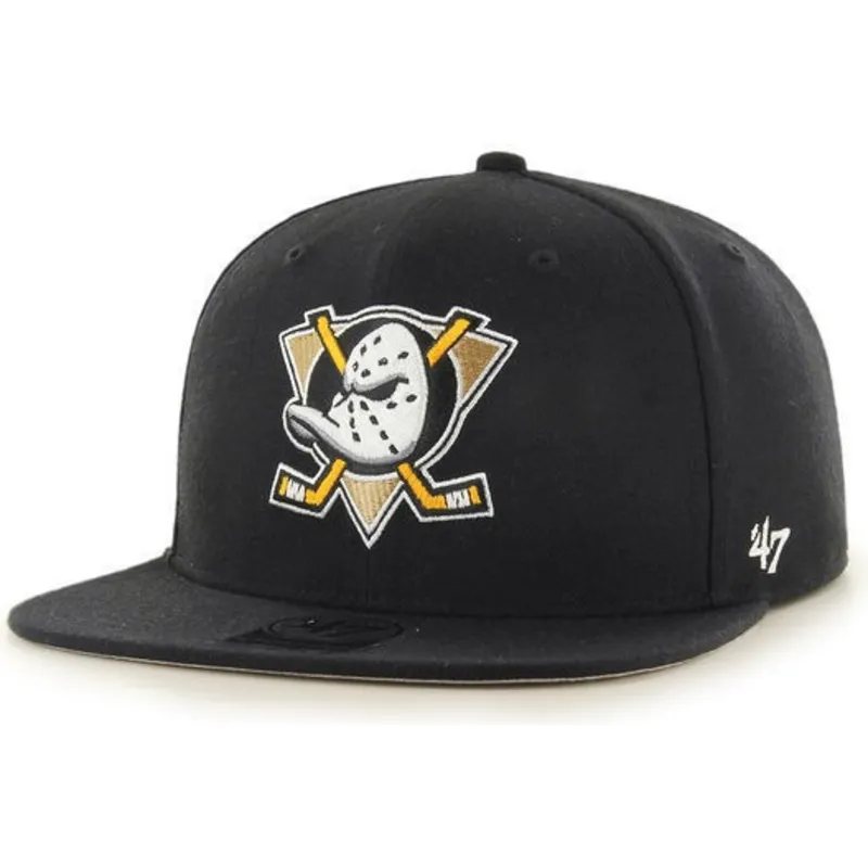 mutzen-flach-schwarz-snapback-der-anaheim-ducks-nhl-von-47-brand mutzen-flach-schwarz-snapback-der-anaheim-ducks-nhl-von-47-brand
