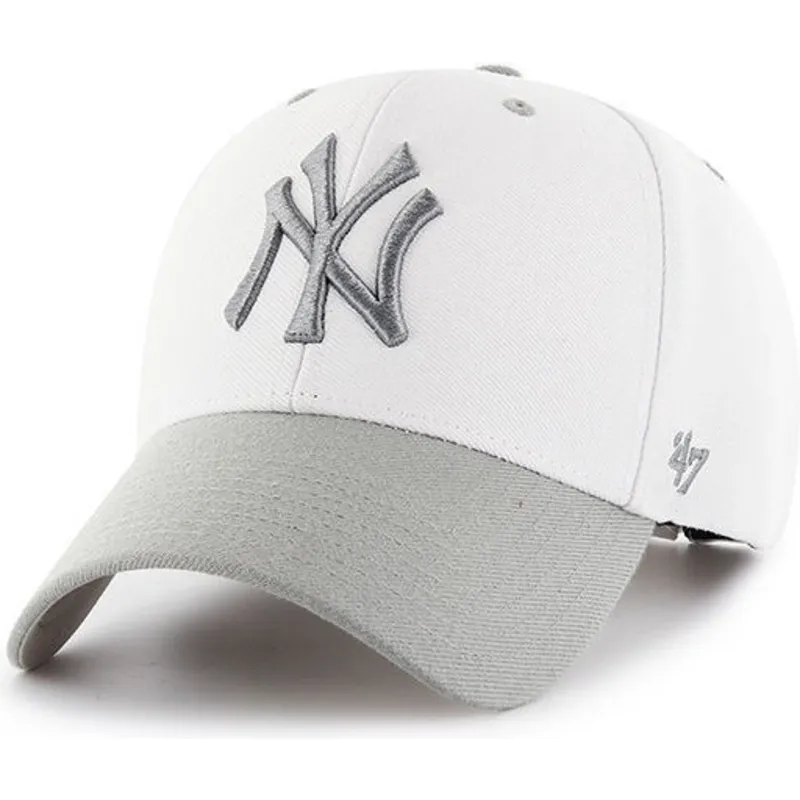 mutzen-gebogen-weiss-verstellbares-band-der-new-york-yankees-mlb-von-47-brand mutzen-gebogen-weiss-verstellbares-band-der-new-york-yankees-mlb-von-47-brand