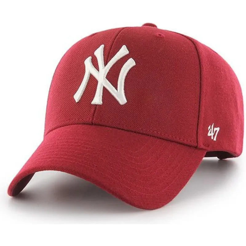 mutzen-gebogen-rot-snapback-der-new-york-yankees-mlb-von-47-brand mutzen-gebogen-rot-snapback-der-new-york-yankees-mlb-von-47-brand