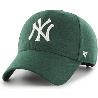Mörkgrön kurvad keps snapback New York Yankees MLB MVP av 47 Brand