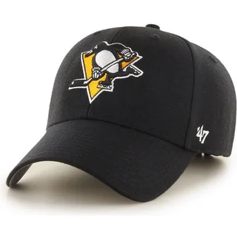 47-brand-curved-brim-pittsburgh-penguins-nhl-mvp-black-cap