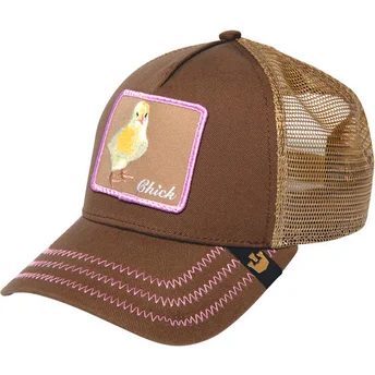 casquette-trucker-marron-poussin-chicky-boom-goorin-bros