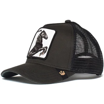 cappellino-trucker-nero-cavallo-spirit-stallion-di-goorin-bros