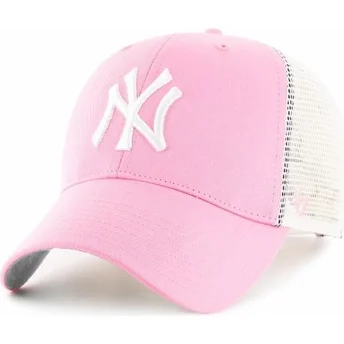 Cappellino trucker rosa dei New York Yankees MLB di 47 Brand