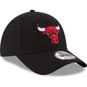 new-era-curved-brim-9forty-the-league-chicago-bulls-nba-black-adjustable-cap