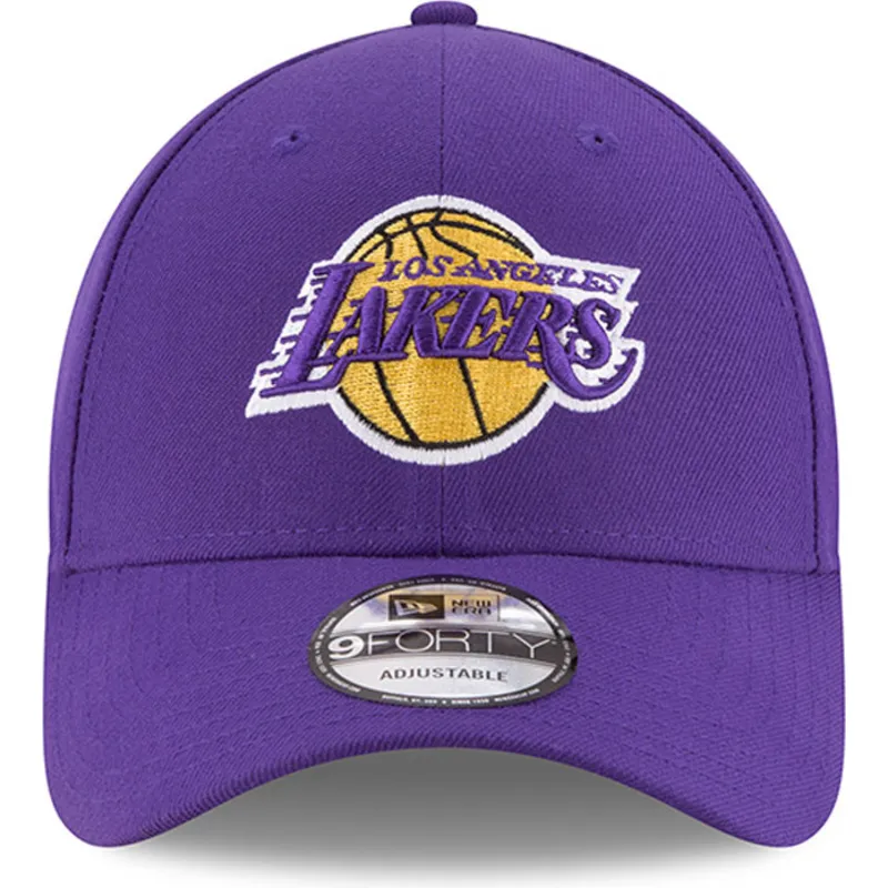 violette-verstellbare-curved-cap-9forty-the-league-der-los-angeles-lakers-nba-von-new-era