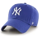 mutzen-gebogen-blau-verstellbares-band-fur-kinder-der-new-york-yankees-mlb-von-47-brand