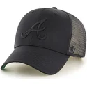 47-brand-schwarzes-logo-atlanta-braves-mlb-mvp-branson-trucker-cap-schwarz