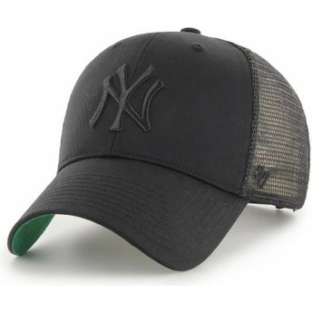 Casquette trucker noire avec logo noir New York Yankees MLB MVP Branson 47 Brand