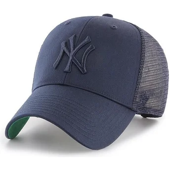 trucker-cap-marineblau-mit-marineblauem-logo-new-york-yankees-mlb-mvp-branson-von-47-brand
