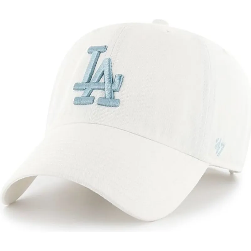 mutzen-gebogen-weiss-verstellbares-band-der-los-angeles-dodgers-mlb-von-47-brand