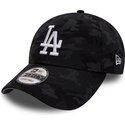 casquette-courbee-camouflage-noire-ajustable-team-9forty-los-angeles-dodgers-mlb-new-era