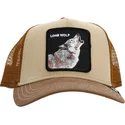 gorra-trucker-marron-lobo-howler-de-goorin-bros