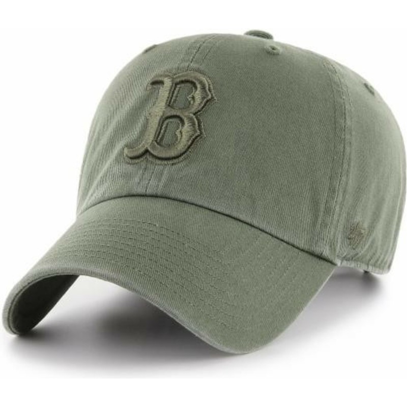 casquette-courbee-verte-avec-logo-vert-boston-red-sox-clean-up-47-brand