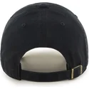 schwarze-gebogene-kappe-mit-schwarzem-los-angeles-kings-nhl-logo-von-47-brand-clean-up