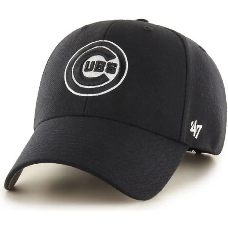 mutzen-gebogen-schwarz-snapback-der-chicago-cubs-mlb-von-47-brand