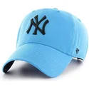 47-brand-mlb-clean-up-neon-new-york-yankees-kappe-mit-gebogenem-schirm-in-blau