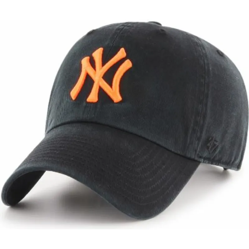 mutzen-gebogen-schwarz-verstellbares-band-der-new-york-yankees-mlb-von-47-brand mutzen-gebogen-schwarz-verstellbares-band-der-new-york-yankees-mlb-von-47-brand