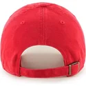 casquette-courbee-rouge-avec-logo-rouge-new-york-yankees-mlb-clean-up-47-brand