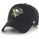 mutzen-gebogen-schwarz-verstellbares-band-der-pittsburgh-penguins-nhl-von-47-brand