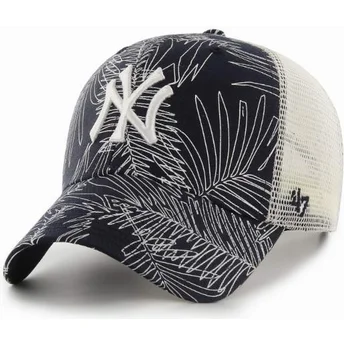 new-york-yankees-mlb-mvp-palma-marineblaue-trucker-kappe-von-47-brand