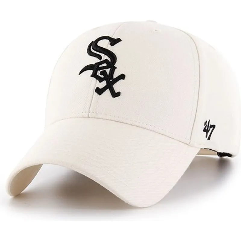 mutzen-gebogen-creme-snapback-der-chicago-white-sox-mlb-von-47-brand mutzen-gebogen-creme-snapback-der-chicago-white-sox-mlb-von-47-brand