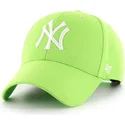 new-york-yankees-mlb-mvp-47-brand-limettengrune-snapback-kappe-mit-gebogenem-schirm