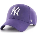 47-brand-curved-brim-new-york-yankees-mlb-mvp-purple-snapback-cap