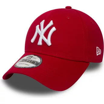 New Era Curved Brim 9FORTY Essential New York Yankees MLB Adjustable Cap rot
