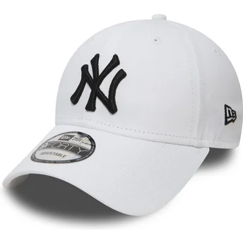 cappellino-curvo-bianco-regolabile-9forty-essential-dei-new-york-yankees-mlb-di-new-era