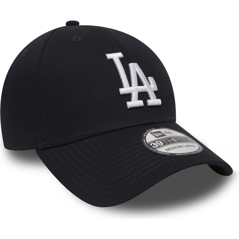 new-era-curved-brim-39thirty-classic-los-angeles-dodgers-mlb-fitted-cap-marineblau