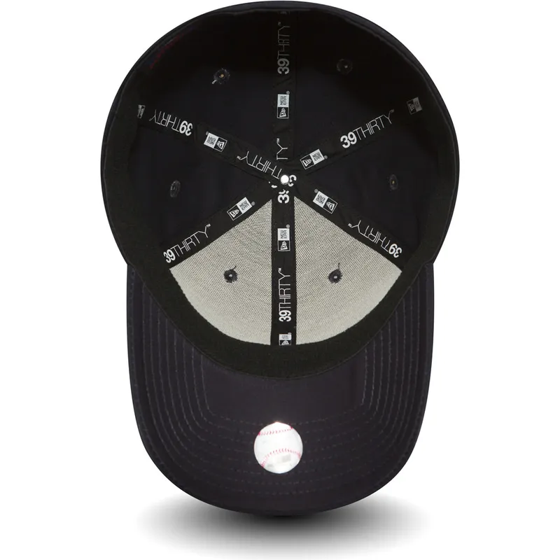 marineblaue-gebogene-verstellbare-kappe-39thirty-classic-der-los-angeles-dodgers-mlb-von-new-era