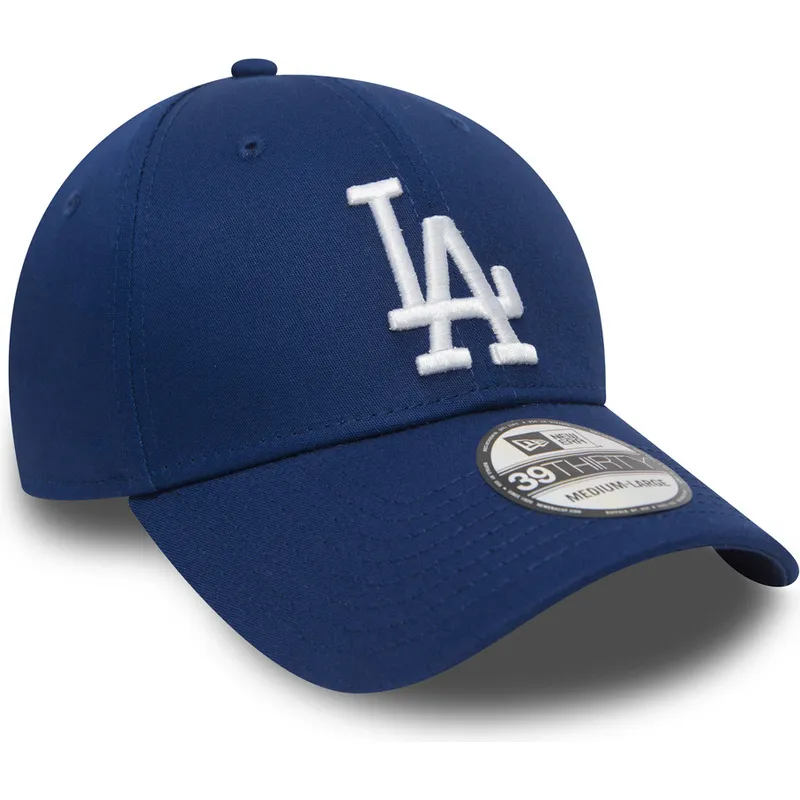 mutzen-gebogen-blau-angepasst-39thirty-essential-der-los-angeles-dodgers-mlb-von-new-era