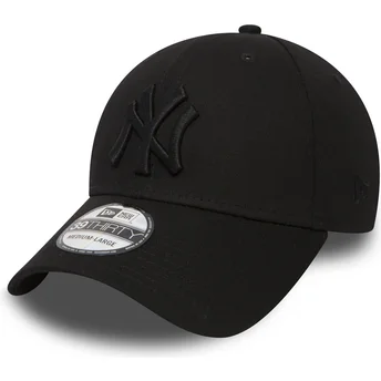 Svart kurvad keps med svart logotyp 39THIRTY Classic justerad från New York Yankees MLB av New Era