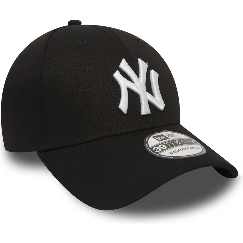 schwarze-gebogene-angepasste-kappe-39thirty-classic-der-new-york-yankees-mlb-von-new-era