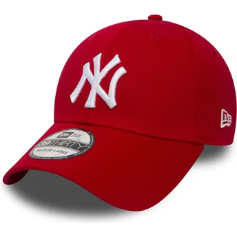 Czerwona dopasowana czapka z zakrzywionym daszkiem 39THIRTY Classic New York Yankees MLB New Era